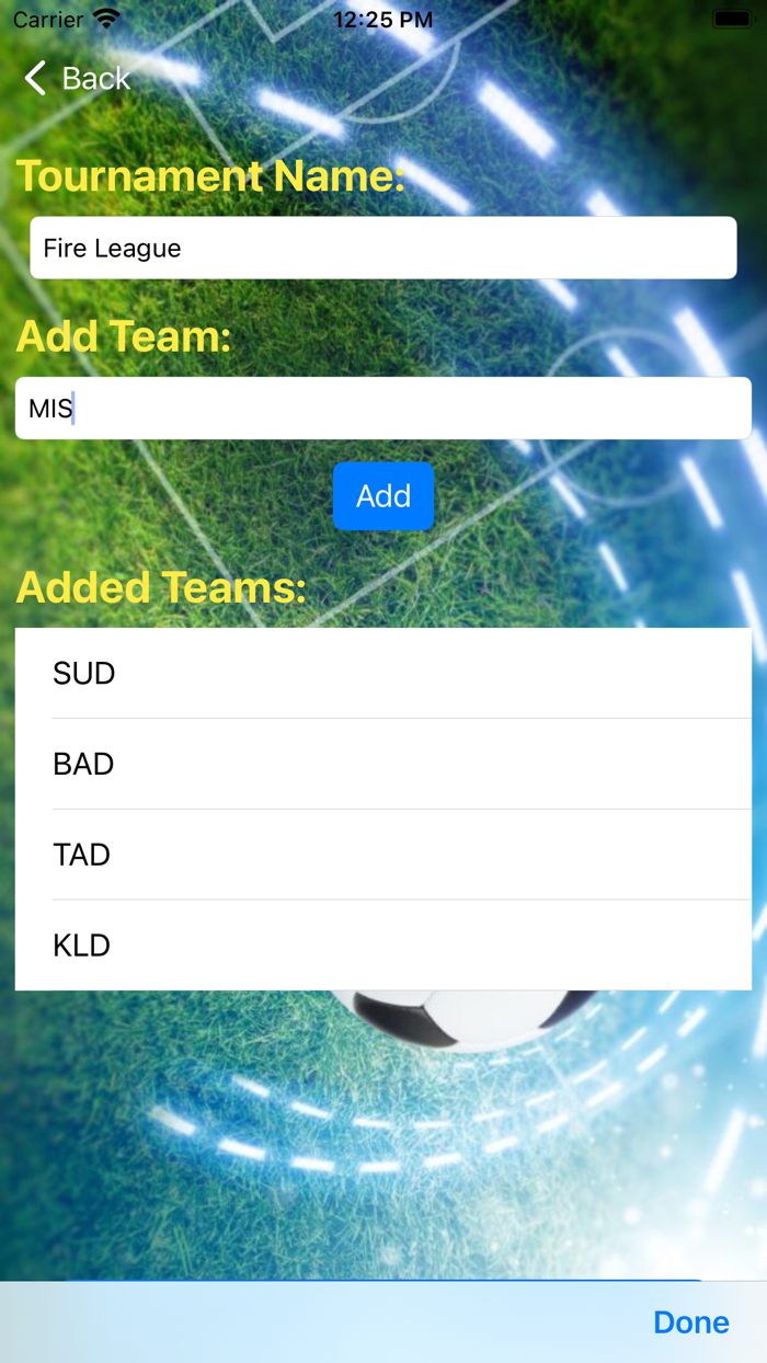 Football Tournament Maker