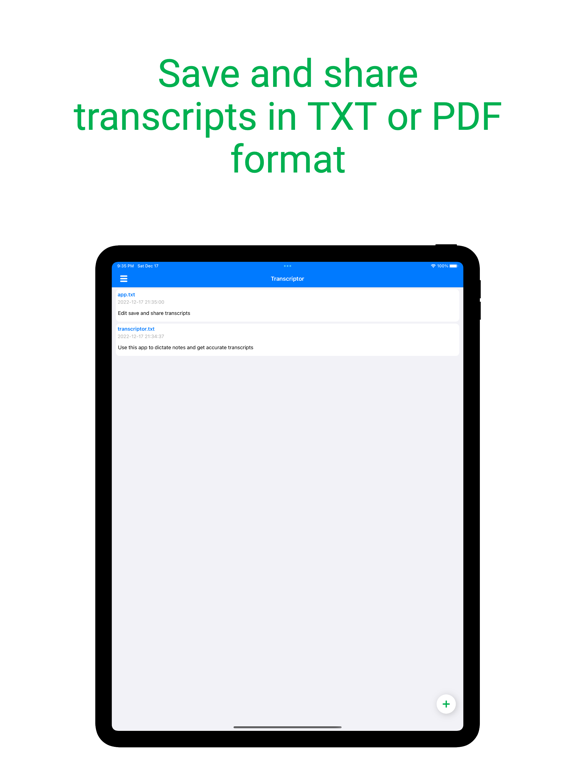 Transcriptor-Dictation to text screenshot 2