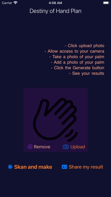 Destiny of Hand Plan