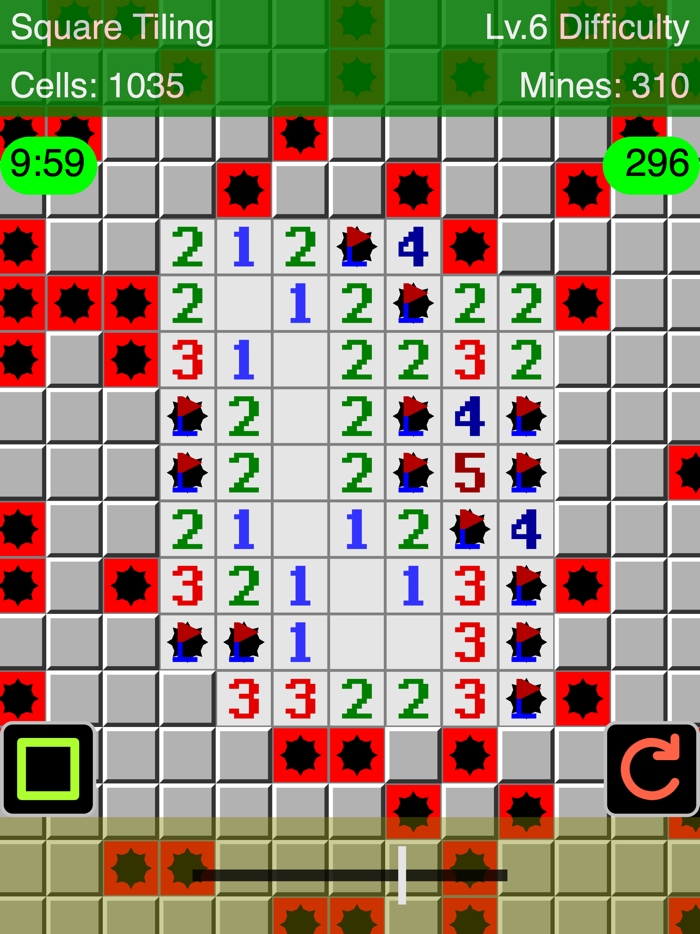 Warped Mines Minesweeper Game