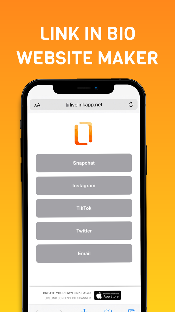 LiveLink - Screenshot Scanner