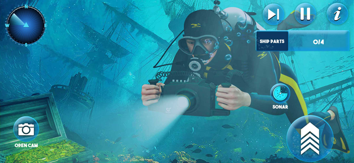 طوف نجاة تحت الماء مطاردة