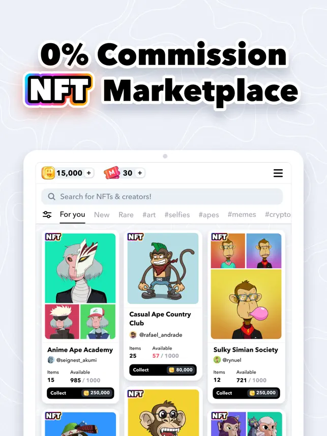 Captura 3 NFT Marketplace, Maker: Sticky iphone