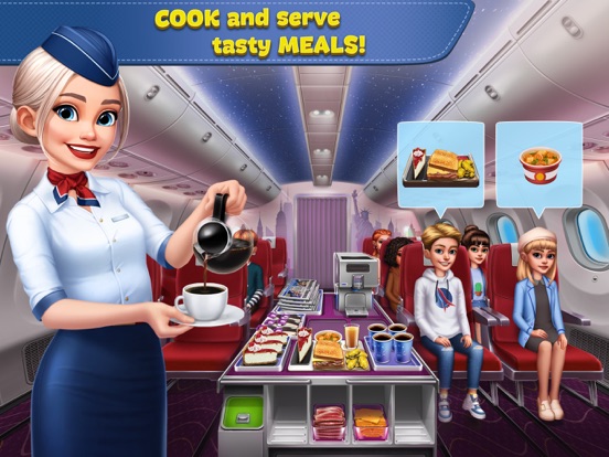 Airplane Chefs - Cooking Game iPad app afbeelding 3