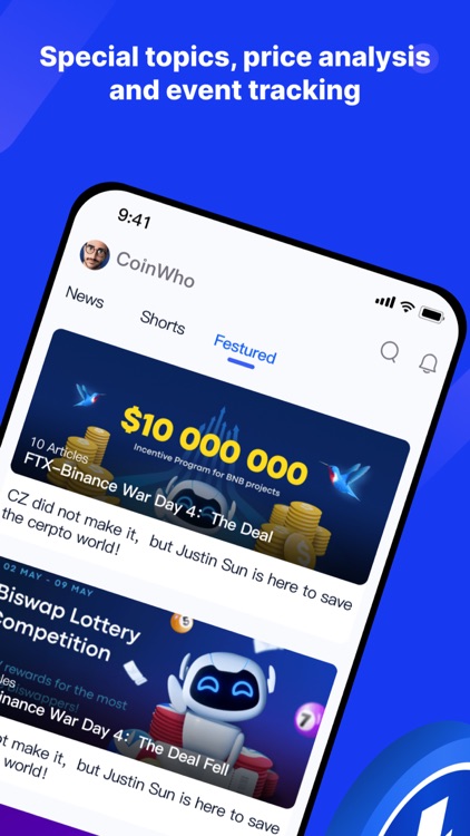 CoinWho: Crypto Tracker & News screenshot-7