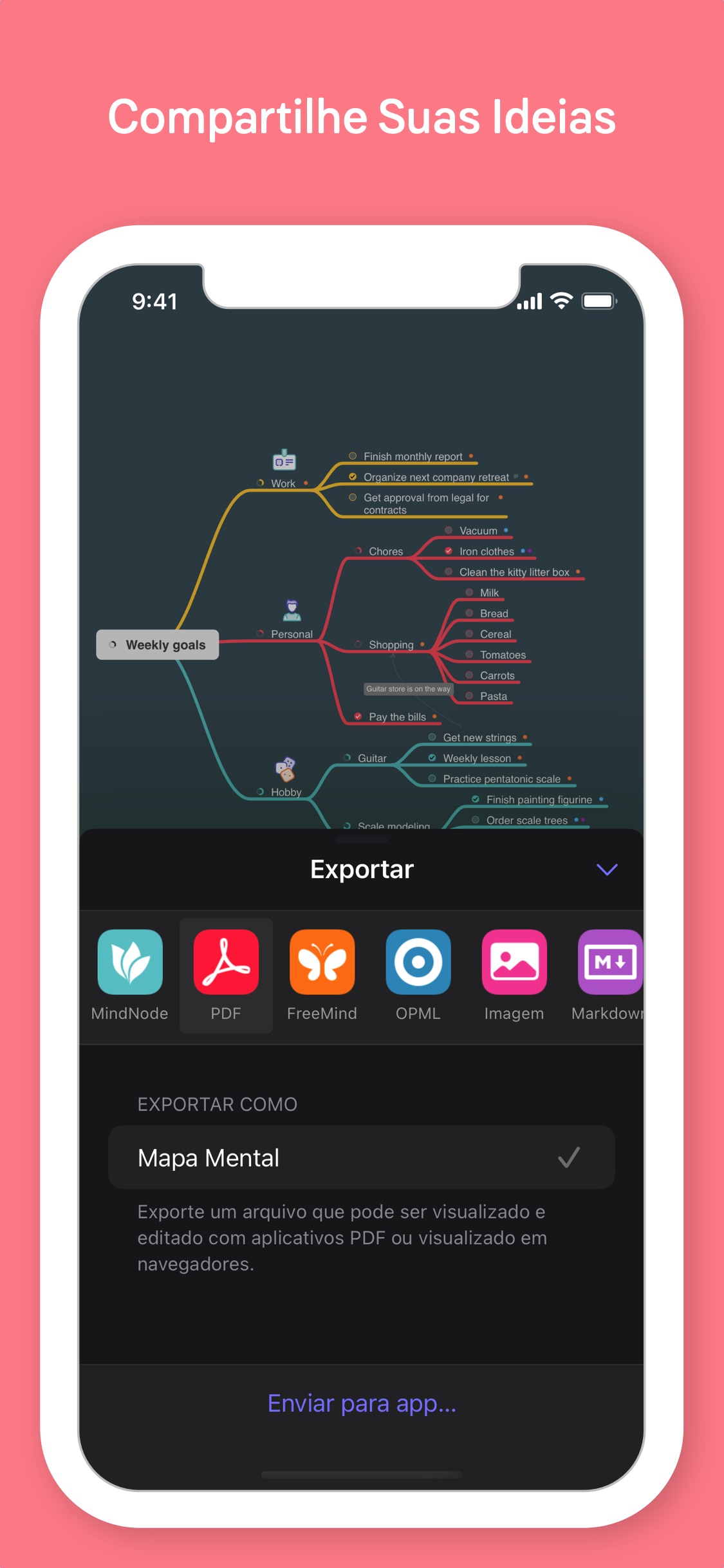 Screenshot do app MindNode - Mind Map & Outline