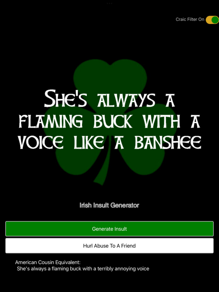 Irish Insult Generator
