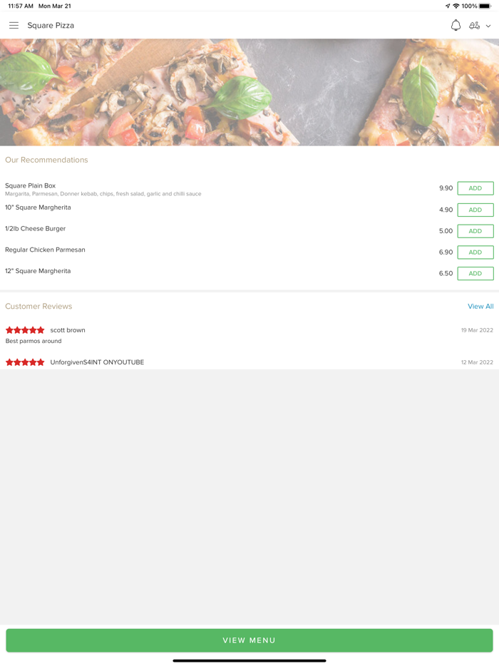 Square Pizza Saltburn