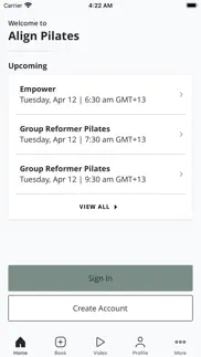 align pilates iphone screenshot 2