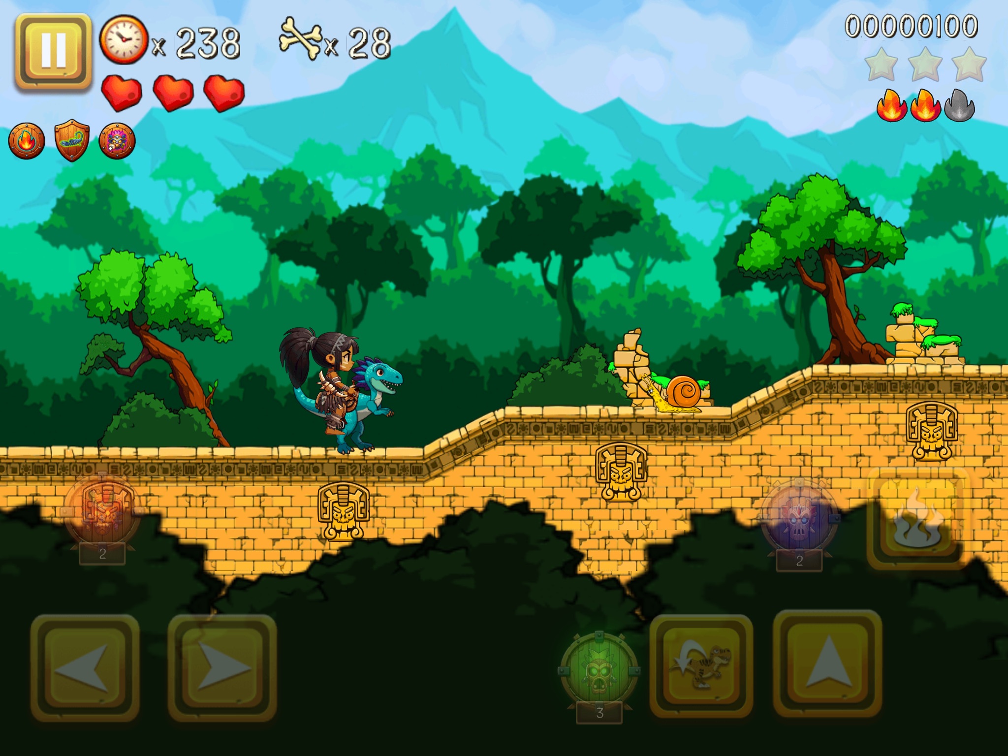 Super Tribe Boy: Dino Run screenshot 3