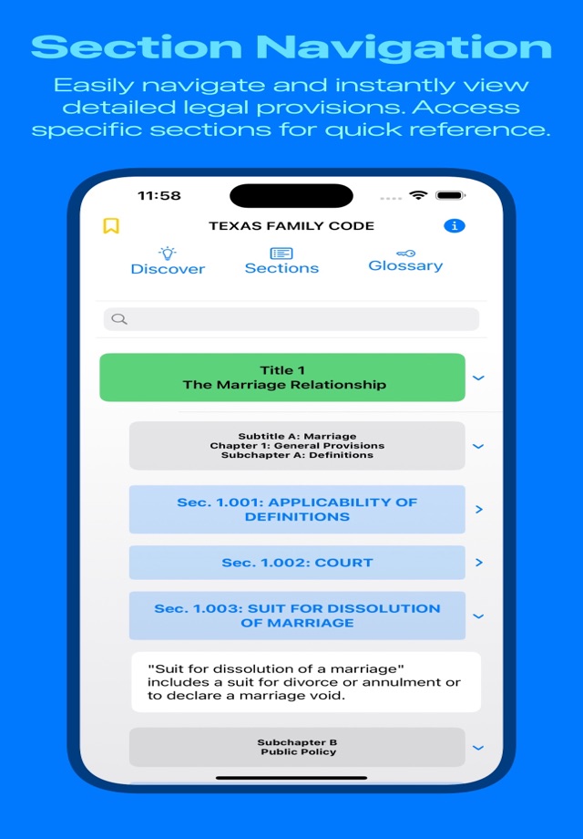 Family Code TX screenshot 2