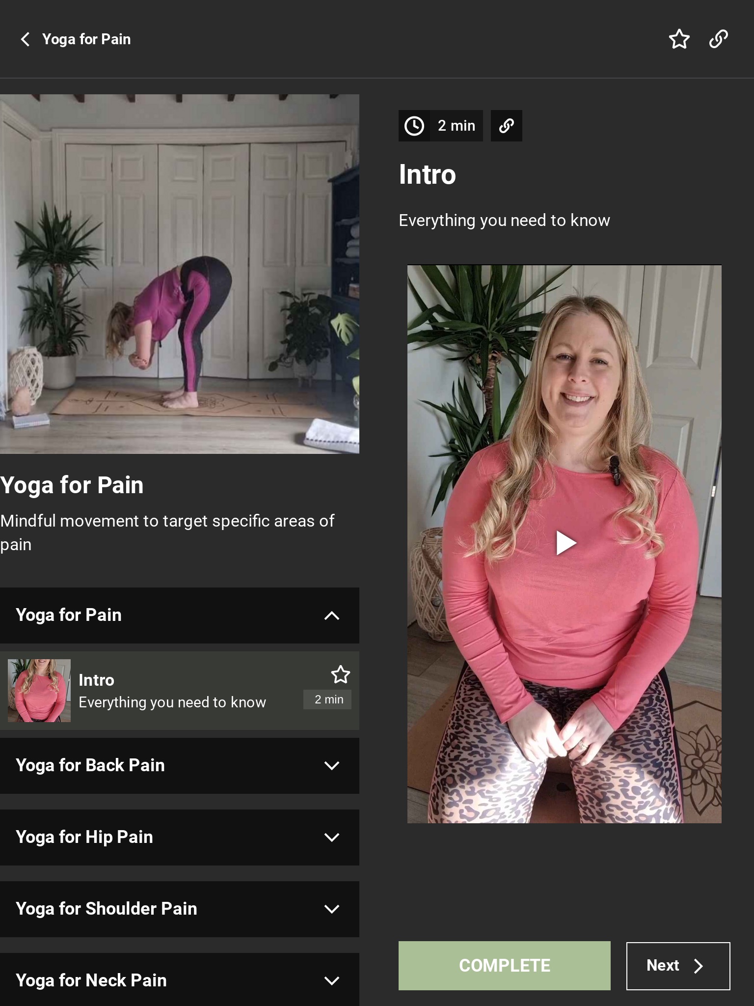 Yoga For Pain screenshot 2