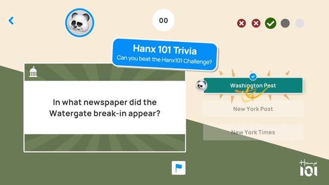 ‎Hanx101 Trivia Screenshot
