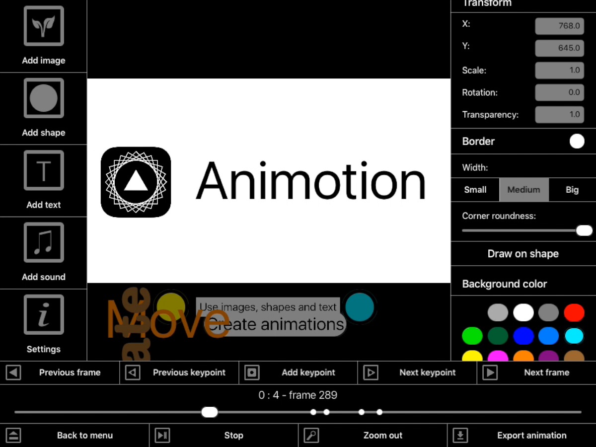 Animotion - Create animations screenshot 4